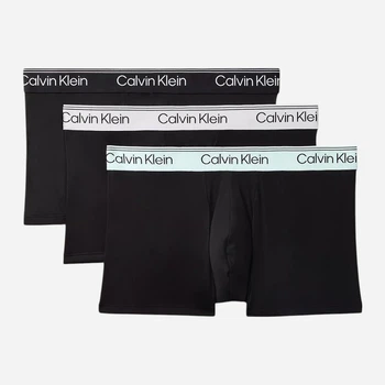 Набор трусов боксеров мужских Calvin Klein NB4409(Black-Mint Multi) XL 3 шт Черный (199156009798)