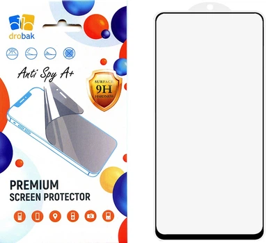 Захисне скло для смартфона Samsung Galaxy A57 5G Drobak Anty Spy Black (181806)
