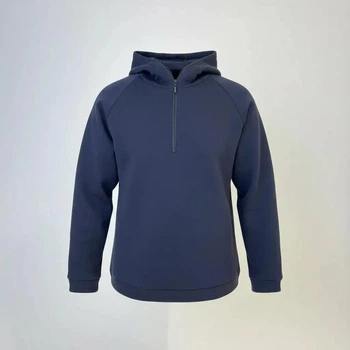 Худі чоловіче з каптуром трикотаж т. синій, 2XL-3XL