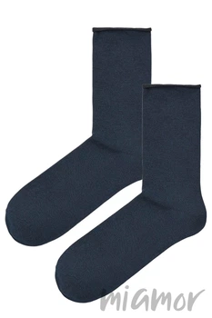 Носки хлопковые с резинкой без давления MasterStep 1090 Cotton (2 пары) 44-46 Темно-синий