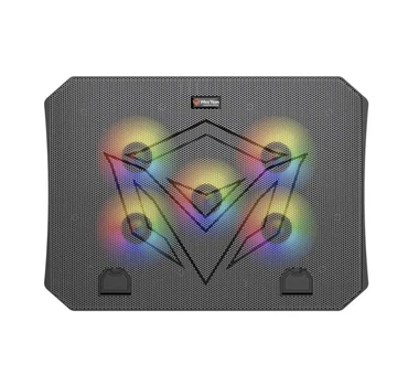 Подставка для ноутбука охлаждающая Meetion CP3030 RGB 9-15.6inch с регулировкой угла наклона до 15.6 дюймов с RGB-подсветкой