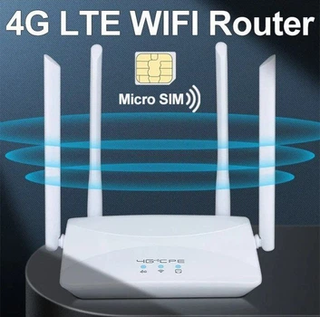 Мощный 4G WiFi Роутер с SIM-Картой — Ваш Интернет Без Границ!
