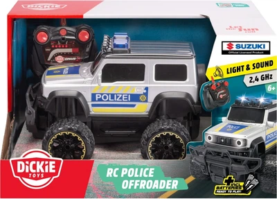 Samochód zdalnie sterowany Dickie Toys Suzuki Jimny Police 203714028 (4006333094972)