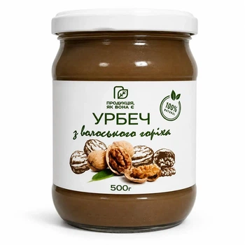 Урбеч (паста) з ядер волоського горіха 500 мл
