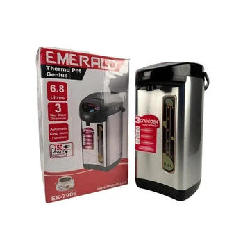 Термос термопот EMERALD Thermo Pot Genius объем 6,8 л Черный/Серый -COPY-