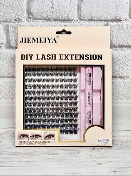 Набір пучкових вій із клеєм і пінцетом JIEMEIYA 924W-9 L02
