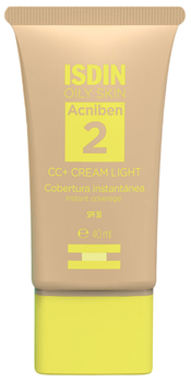 Krem CC Isdin Acniben Spf 30 do cery tłustej Light 40 ml (8429420303546)