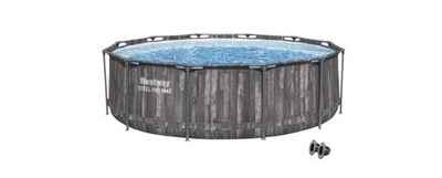 Каркасный бассейн Bestway 5614X-0 серый круглый на 9150 л из ПВХ и стали 366 х 100 см (9-163-5614X-0 BW Max)