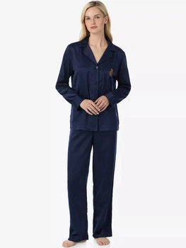 Пижама (рубашка + штаны) женская Ralph Lauren 429948690 S Синяя (1159865074)