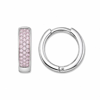 Серьги-кольца (конго) серебряные дорожка с фианитами Silver Style (211112.10 sku:2300104273910)