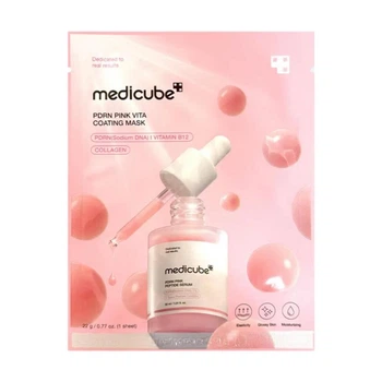 Осветляющая тканевая маска для лица Medicube PDRN Pink Vita Coating Mask (22 g)