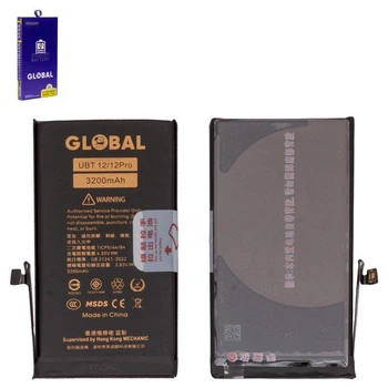 Акумулятор Mechanic для Apple iPhone 12, iPhone 12 Pro, Li-Polymer, 3,83 B, 3200 мА·год, збільшена ємність, IC
