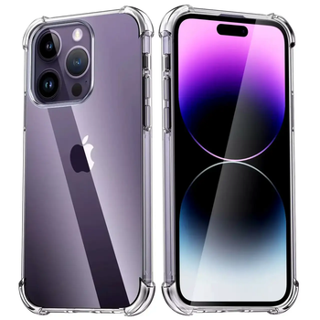 Чехол противоударный для iPhone 15 прозрачный силиконовый защита от ударов и царапин