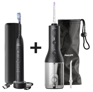 Набор Электрическая зубная щетка Philips Sonicare HX7421/01 серии 7100 + Ирригатор Philips Sonicare HX3826/33 Power Flosser 3000
