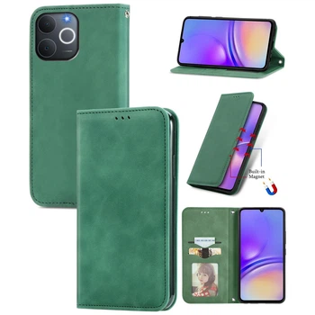 Чехол-книжка Skin Feel Leather Wallet для Realme Note 70 / Note 70T Green