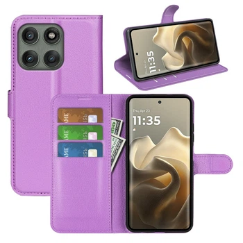Чехол-книжка Litchie Wallet для Motorola Edge 60 Pro Violet