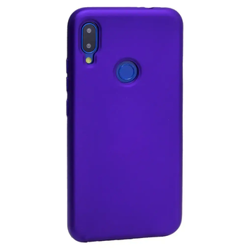 Чехол силиконовый для Xiaomi Redmi Note 7 фиолетовый защита от ударов и царапин
