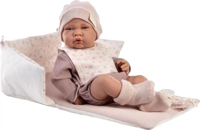Lalka Antonio Juan Bobas Lua z pościelą do łóżeczka 42 cm AJ50428 (8435083654413)