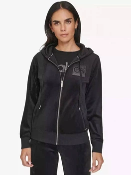 Толстовка на молнии с капюшоном женская Calvin Klein 691367054 S Черная (1159864959)