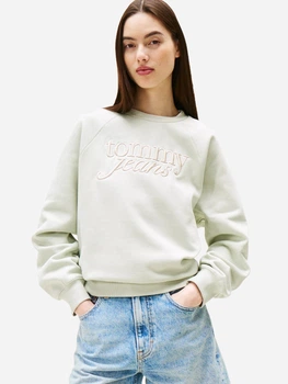 Світшот на флісі жіночий Tommy Hilfiger 192546088 M Зелений (1159864967)