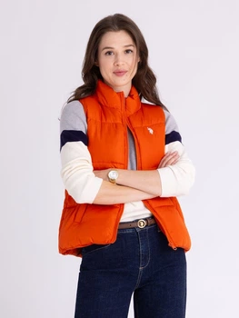 Теплый жилет женский U.S. Polo Assn 941896956 XL Оранжевый (1159865234)