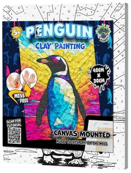 Zestaw do wyklejania plasteliną Splat Planet Pingwin 30 x 40 cm 0465-0013-99 (5060639146987)
