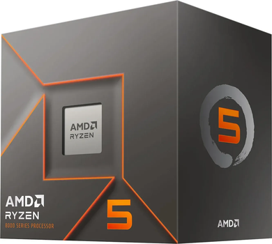 Процесор AMD sAM5 Ryzen 5 8400F 6C/12T, 4.2-4.7GHz, 65Вт Box (без охолоджувача)