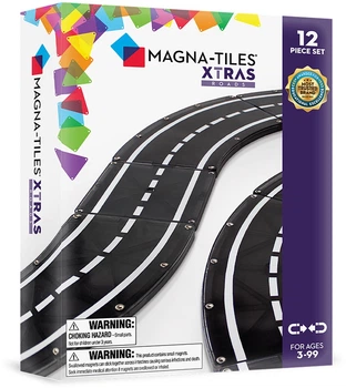 Магнітний конструктор Magna-Tiles XTRAS Roads 12 елементів 90235B (0850025176217)
