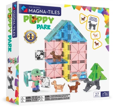 Магнітний конструктор Magna-Tiles Doggy Daycare 27 елементів 90355 (0850025176507)