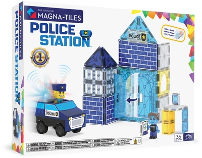 Магнітний конструктор Magna-Tiles Police Station 36 елементів 90352 (0850025176477)