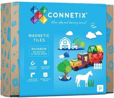 Магнітний конструктор Connetix Rainbow Motion Pack 24 елементи CT-R-00024-MO (0850036293170)