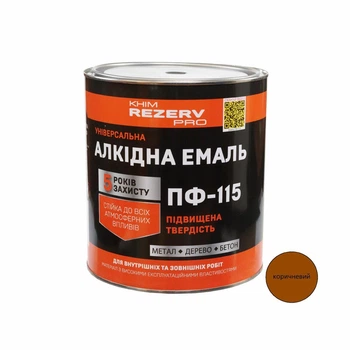 Эмаль алкидная ПФ-115 Khimrezerv PRO коричневая 2.8кг 2л