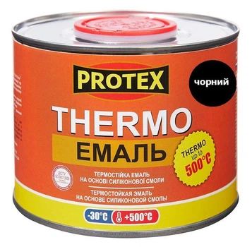 Термоемаль PROTEX чорна 0.4кг 440мл