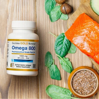 Омега 800 california gold nutrition omega 800 каліфорнія тригліцериди 30 капсул