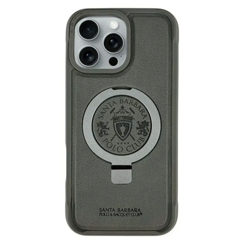 Чехол противоударный для iPhone 17 Pro кожаный Titanium Grey защита от ударов и падений