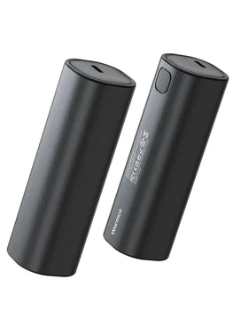 Уцінка Компактна акумуляторна грілка для рук Warmco HeatPrime M02 5000mAh магнітна набір з 2 шт чорна (SKU-177)