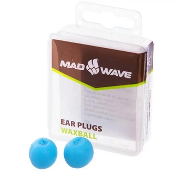 Беруші для плавання в басейні силіконові ергономічні Ear Plug WAXBALL Блакитні