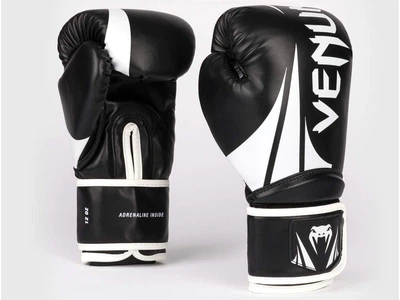 Рукавички боксерські VENUM Challenger 2.5 Boxing Gloves 12 унцій чорний/білий (6014)