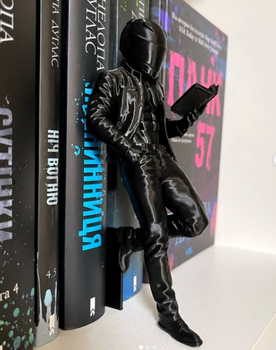 Декор для книжной полки Finding Фигурка байкера Черный 170 х 100 мм