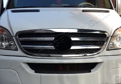 Накладки хромовані на решітку радіатора (4шт) Mercedes-Benz Sprinter 2006-2013, OmsaLine 4724081