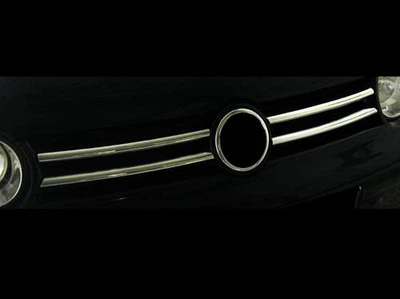 Накладки хромовані на решітку радіатора (4шт) Volkswagen Golf 4 1996-2003, Carmos 6455757