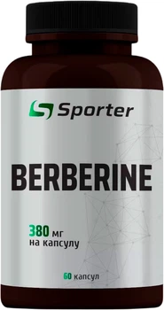 Берберин Sporter Berberine 380 мг 60 капсул (4820249726044)