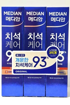 Median Dental IQ 93% Advanced Tartar Care Зубна Паста для видалення нальоту (Синя) 3 шт х120 г