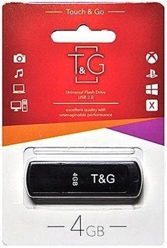 Флеш память/флеш накопитель 4GB T&G Vega 121 черный