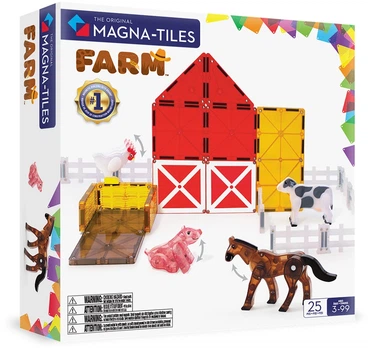 Магнитный конструктор Magna-Tiles Farm 25 элементов 90223 (0850025176095)