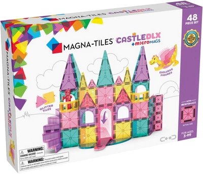 Магнитный конструктор Magna-Tiles Castle Deluxe 48 элементов 90291 (0850025176330)