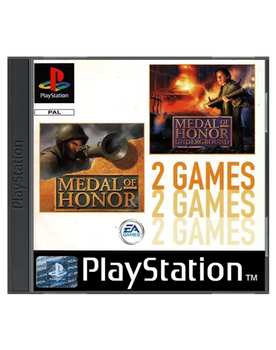Гра Sony PlayStation 1 Medal of Honor 1 + Underground 2 Games Europe Англійська Версія CD 2шт Б/У