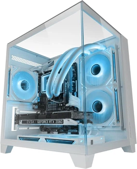 Игровой корпус для ПК MARSGAMING MC-3CM / без БП / Белый (101873074) - Уценка