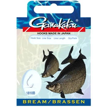 Готовый поводок Gamakatsu Bream Feeder 1810B №14-0.14mm 100cm (10шт/уп)