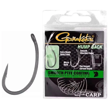 Крючок карповый Gamakatsu G-Carp Hump Black №4 (10шт/уп) black
